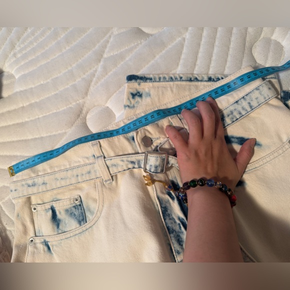Proenza Schouler Ellsworth Bleached Boyfriend Jeans with Belt size29